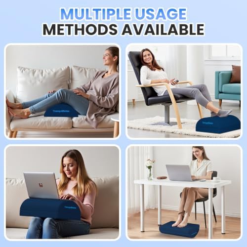 TranquilRelax Foot Rest Under Desk, 3-Height Adjustable Foot Stool - Image 6