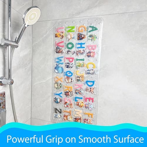 BEEHOMEE Kids Bath Mat for Tub, Non-Slip Toddler Bathtub Mat - Image 4