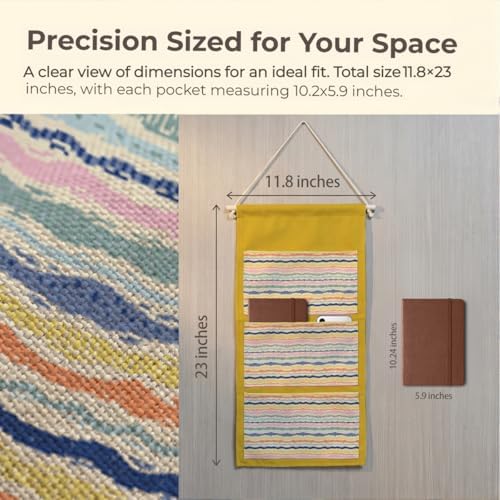 IAXIC Canvas Wall Hanging Organizer - Image 3