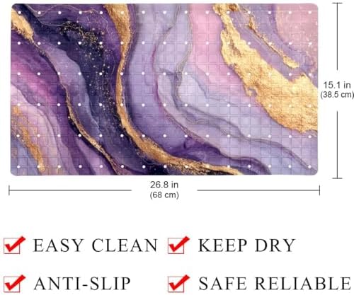 Shower Mat Non Slip, 26.8 x 15.1 Inch Bathtub Mat - Image 4