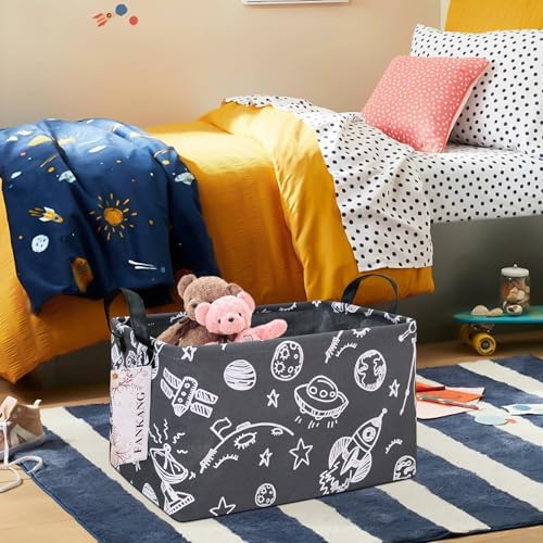 Rectangular Space Planet Fabric Storage Basket - Image 3