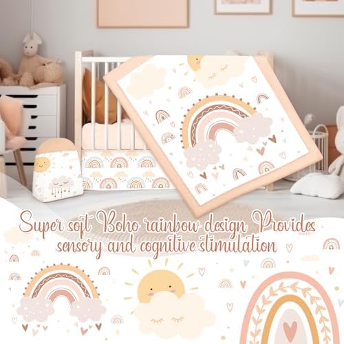 Hahafelt 4 Pieces Baby Crib Bedding Set - Image 4