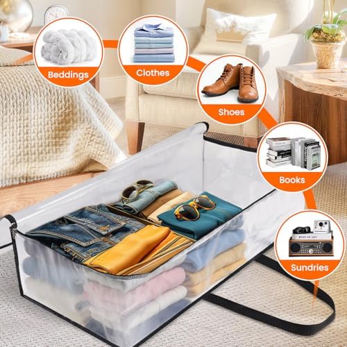 TasticTotes 8 Pack Clear Storage Bags - Image 6