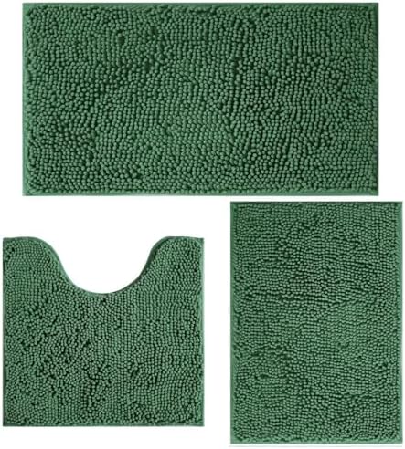 Bathroom Rugs Sets 3 Piece Non Slip, Bath Rugs by Flotstiga