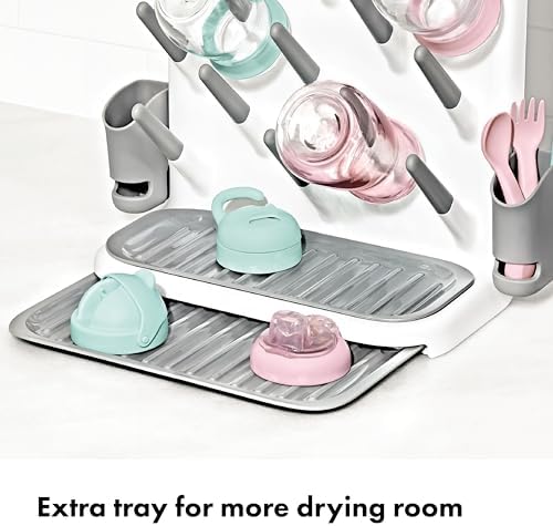 OXO Tot Expandable Baby Bottle Drying Rack, Space-Saving, Expandable - Image 3