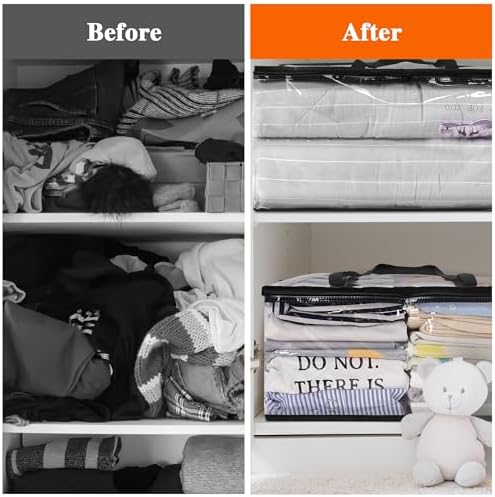 Vieshful 7 Pack Clear Clothes Storage Bags - Image 6