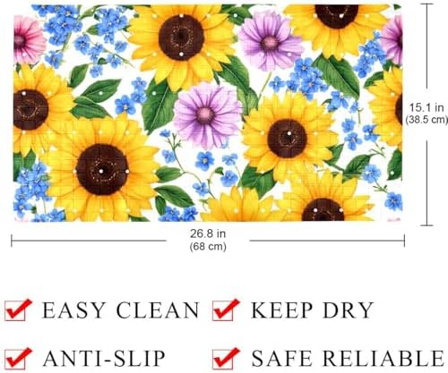 Non Slip Shower Mat Bathtub Mat 15.1x26.8 Inch, Quick Dry Bath Mat - Image 4