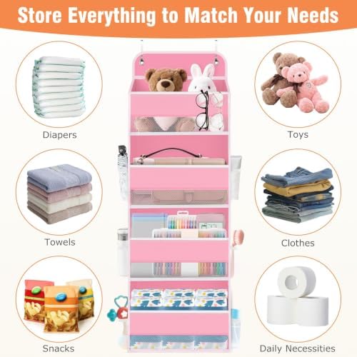 Over The Door Organizer Storage Large Capacity Hanging Bedroom Storage - Image 6