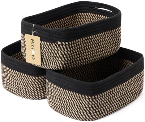 MiniArk Small Storage Baskets for Organizing | Closet Organizer Bins | Shelf by MiniArkStorageBasketsHome