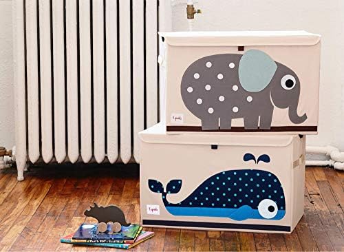 3 Sprouts Large Toy Chest, Lid and Handles, Collapsible Bin - Image 3
