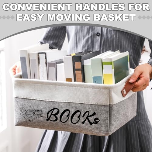 Marsui 1 Pcs TBR Basket Book Storage Bin Bookish Gifts - Image 4
