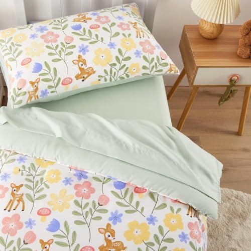 Wake In Cloud - Floral Toddler Bedding Set - Image 3