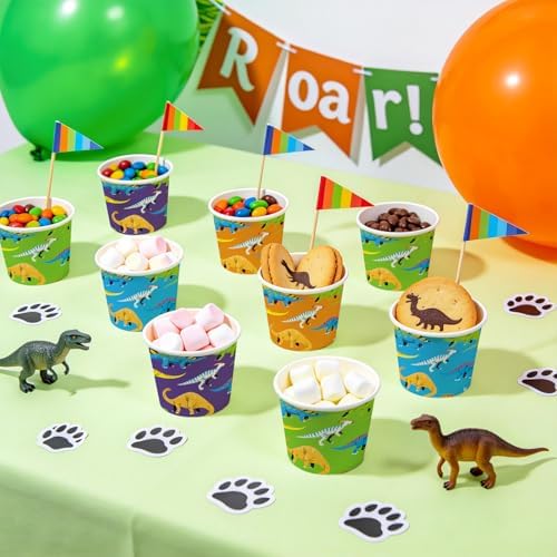 WRAPAHOLIC 3oz Dinosaur Bathroom Cups - Image 5