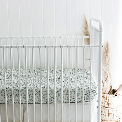 Sorrel + Fern Baby Crib Sheets Neutral, Fitted 2-Pack - Image 4