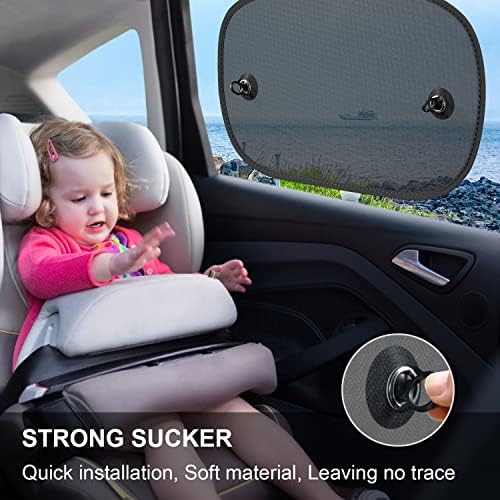 DIZA100 Car Sun Shade, 2 Pack Window Shade - Image 2