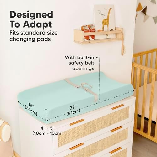 2-Pack Baby Changing Pad Cover for Girl - Image 4