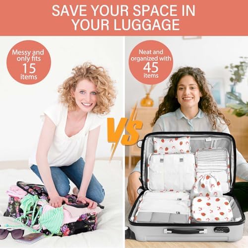 KPX 8 Set Packing Cubes for Travel, Luggage Packing Organizers Accessories - Image 5