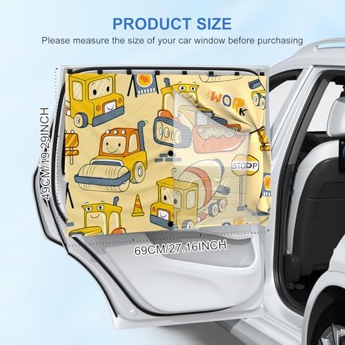 Car Window ShadesCar Window Shades, 8 Strong Magnets Magnetic Side Window Sun - Image 7