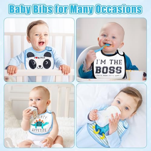 Cotton Waterproof Baby Bibs - Image 6