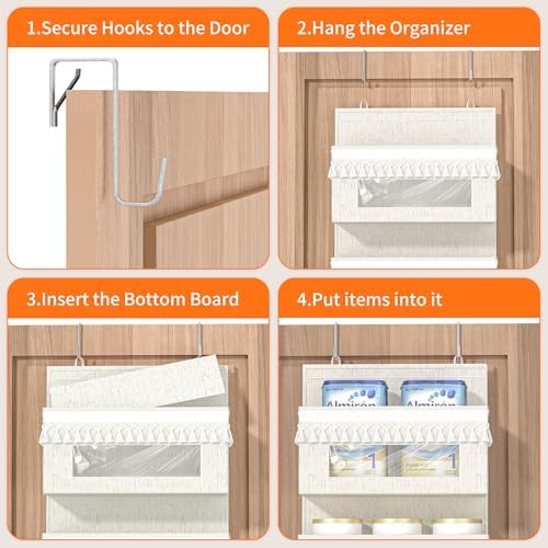 Aokeyee 4 Tier Over Door Organizer Nursery - Image 6