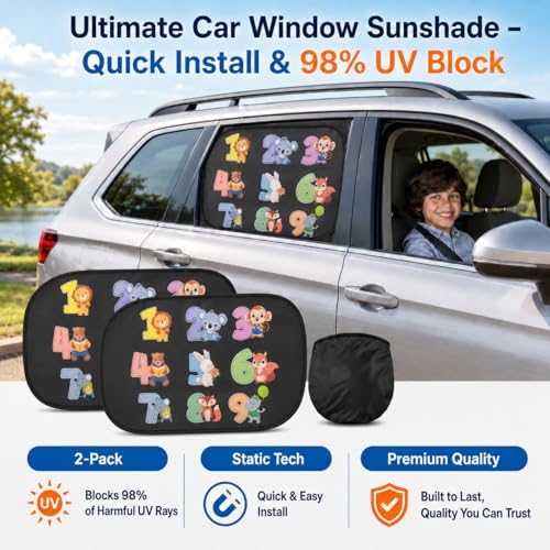 Car Window Shade for Baby -Glare Shield and UV Rays Protection for Your Child - Image 2