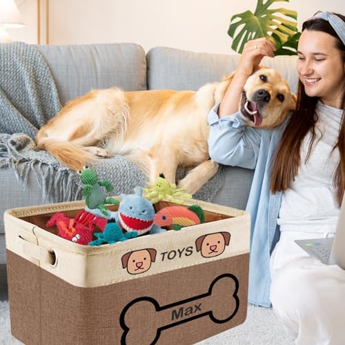 Personalized Dog Toy Storage Basket - Image 6