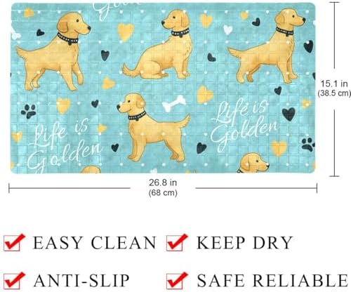 Shower Mat Non Slip, Cute Dogs Anti Slip Bath Mat - Image 4