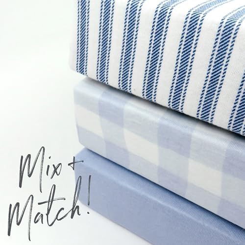 HonestBaby Unisex-Baby Classics Fitted Crib Sheets Set Standard Mattress - Image 5