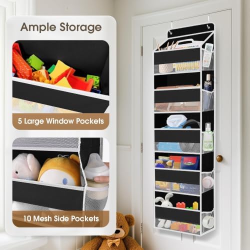 2 Pcs Over The Door Organizer Large Capacity Hanging Storage Room Organizer - Image 4