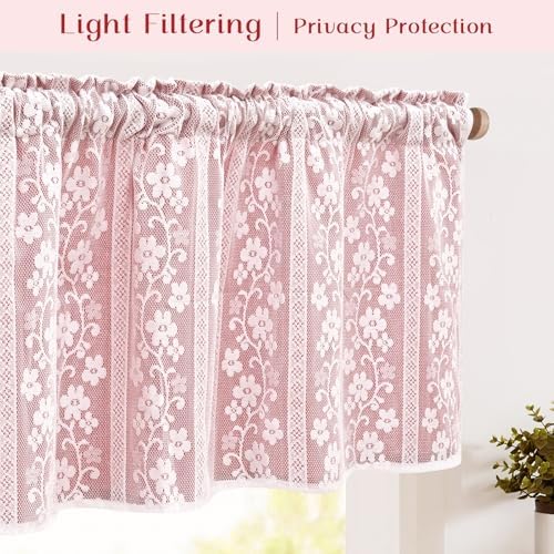 ASPMIZ Linen Valance Curtains Double Layers Window Curtains - Image 3