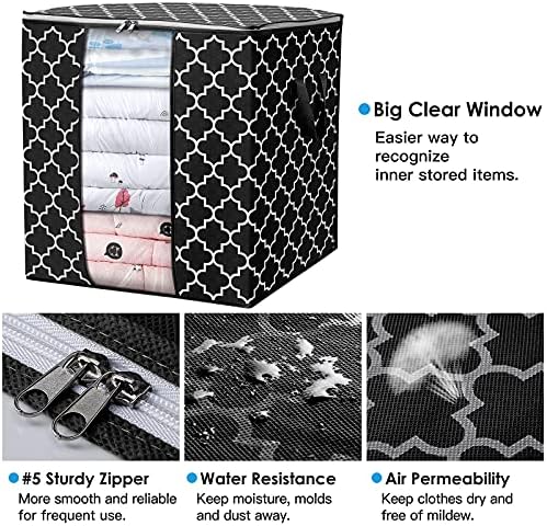 Storage Bags 4 Pack 100L Clothes Organization and Storage Containers - Image 5