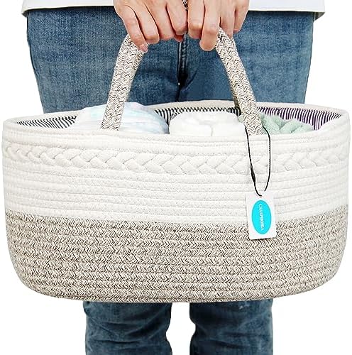 Casaphoria Caddy Organization Woven Cotton Rope Basket storage Caddy or Gift by Casaphoria