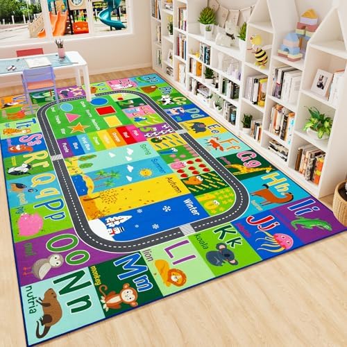 HOMORE Kids Rug, 9x12 Large Educational Rugs - Image 4