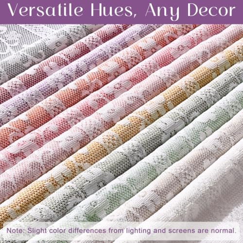 ASPMIZ Purple Linen Curtains for Living Room Double Layer Curtains 52x63 - Image 5