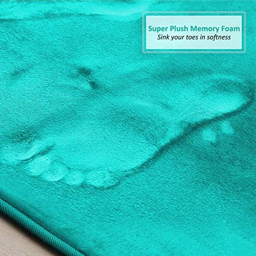 Clara Clark 2 Piece Bathroom Rugs, Velvet Memory Foam Bath Mat Set, Non-Slip - Image 6