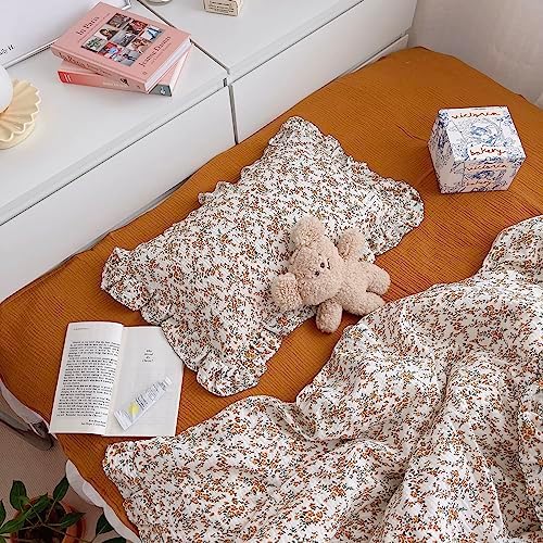 BuLuTu Shabby Chic Hibiscus Floral Pillowcase Standard Size by BuLuTu