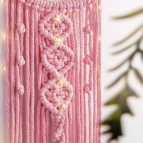 Boho Macrame Wall Hanging, Crochet Moon Star Dream Catcher - Image 3