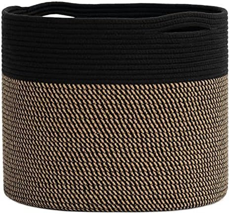 Goodpick Wicker Blanket Basket Living Room, Toy Storage by Goodpick