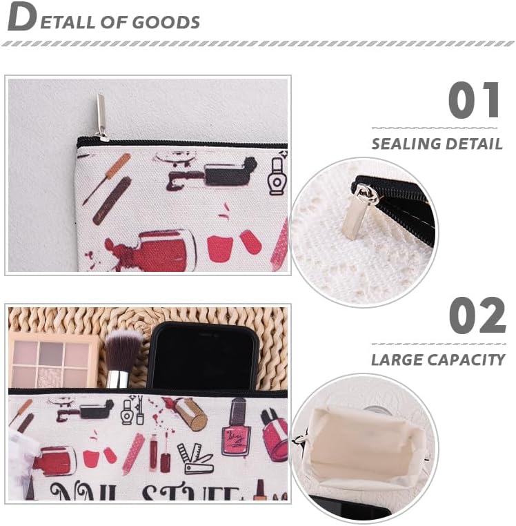Nail Stuff Organizer Bag for Manicurist Birthday Christmas Xmas Gifts Zipper - Image 3