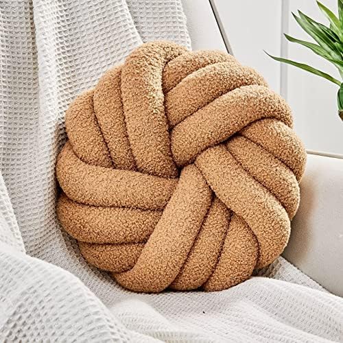 Uvvyui Knot Pillows, 14 Inch Decorative Throw Pillows Round Pillows Cushion by Uvvyui