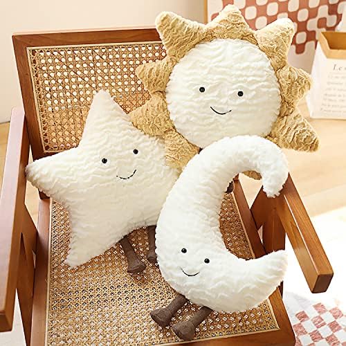 Moon Star Sun Pillow Sofa Cushion | Decorative Lumbar Support Pillow | Soft - Image 3