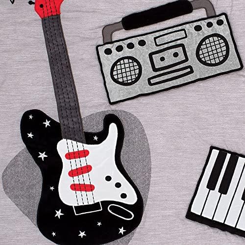 Lambs & Ivy Rock Star Musical Instruments 3-Piece Baby Crib Bedding Set - Image 6