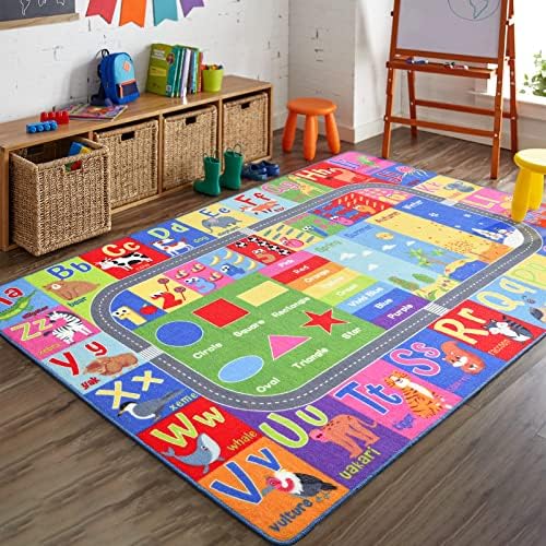 HOMORE Kids Educational Rug, 4x6 Kids Collection Area Rug by Homore