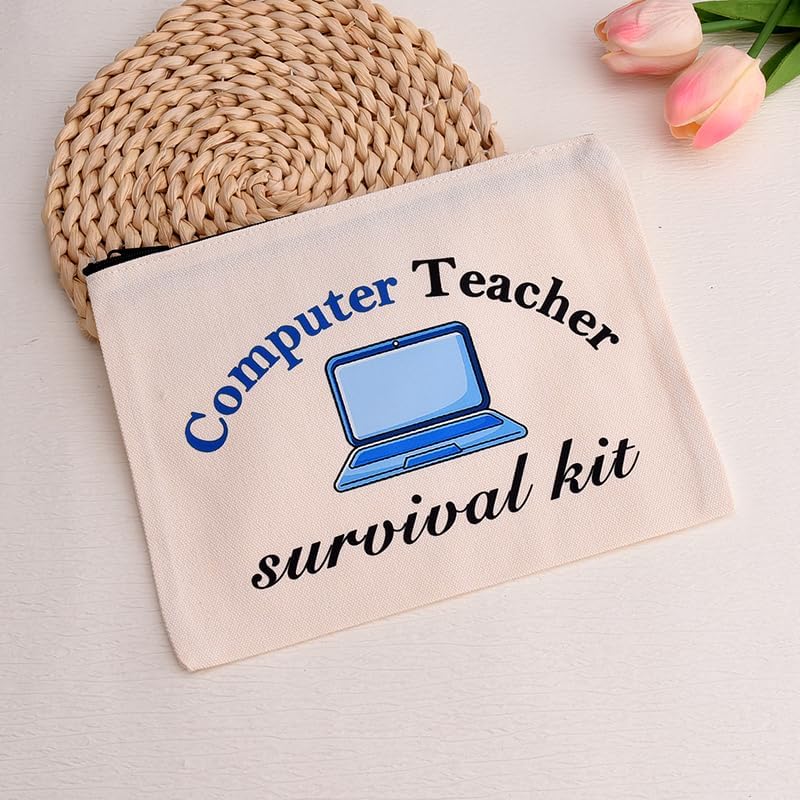 Computer Teacher Survival Kit Funny Computer IT Programmer Teachers Makeup Bag - Image 6