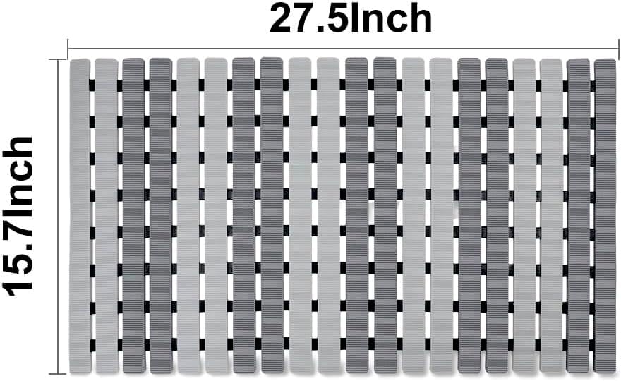 BEMISO Shower Mat Non Slip Bathtub Mat 27.5 x 15.7 Inch Bath Mat - Image 5
