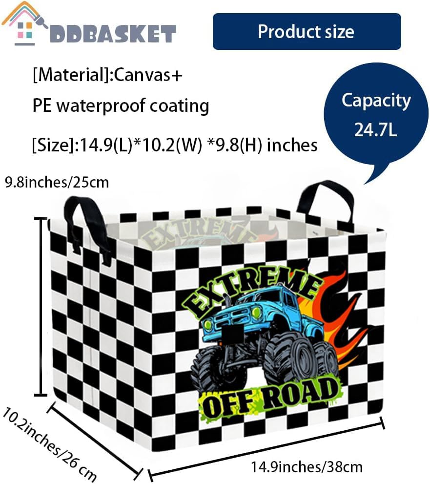 Rectangle Car Basket Cute Storage Bin Fish Box - Image 2