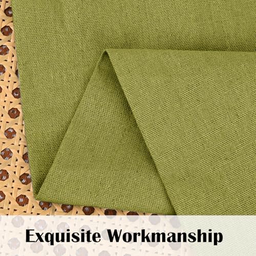 FRAMICS Farmhouse Valance Curtains, Boho Cotton Linen Kitchen Valance, Fresh - Image 4