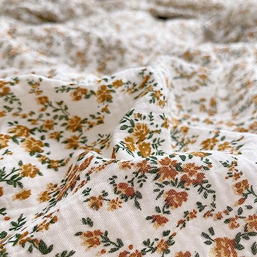 BuLuTu Shabby Chic Hibiscus Floral Pillowcase Standard Size - Image 3