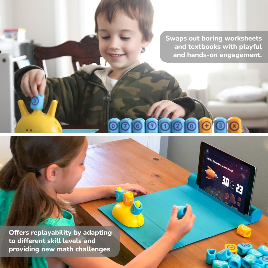 PlayShifu Math Games for Kids – Plugo Count | Tech-Powered Educational STEM Toy with Numbers & Operators | Fun Math Kit for Boys & Girls Ages 4–10 | Learning Gift for Children