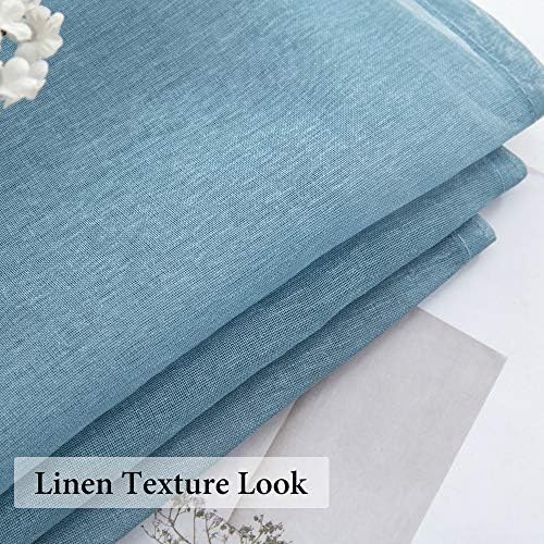 MIULEE Dusty Blue Window Valance 1 Panel 60W x 18L - Image 3